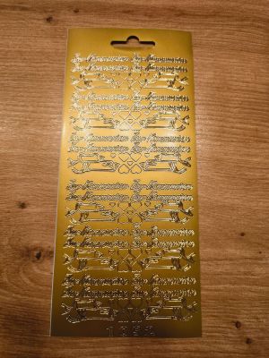 Sticker - Schriftsticker -Zur Kommunion- gold